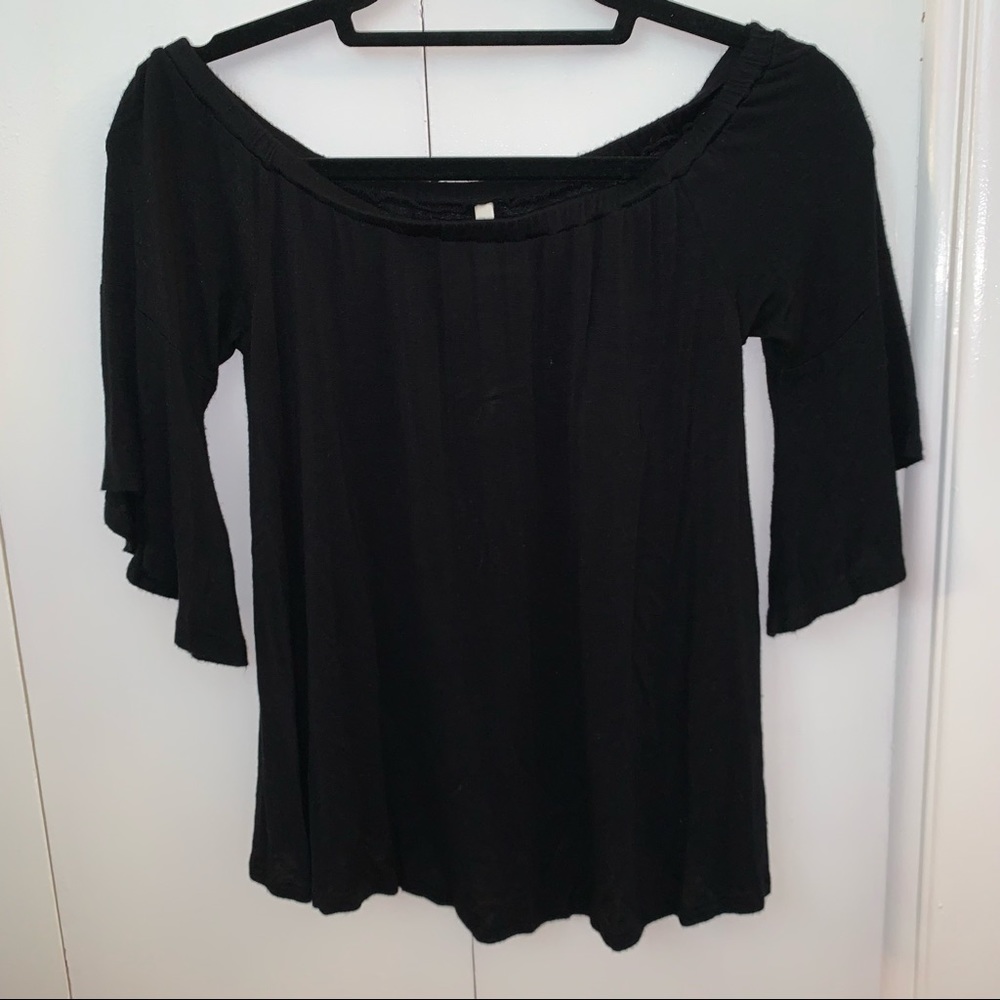 Flowy off-the-shoulder top